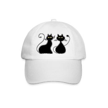 Chats - Casquette classique - blanc/blanc - Devant