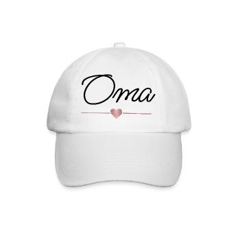 Grandma Heart Gift Best Grandmother - Baseball Cap - white/white - Front