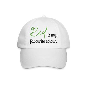Red2 - Baseball Cap - white/white - Front