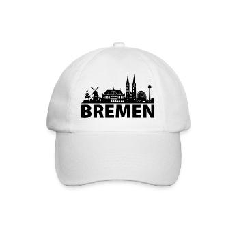 BREMEN Skyline - Baseballkappe - Weiß/Weiß - Vorne