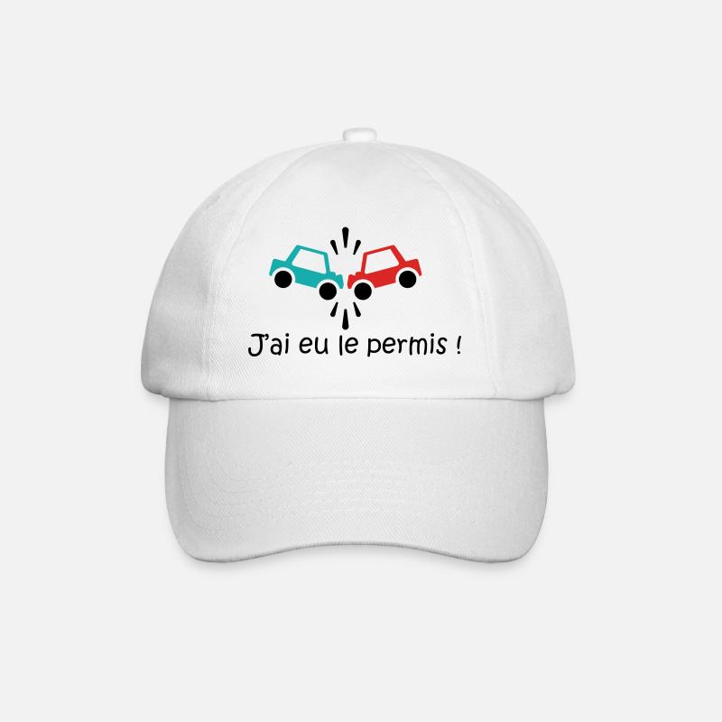 permis - Casquette classique - blanc/blanc