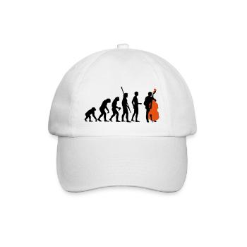 evolution_bass_2c - Baseballkappe - Weiß/Weiß - Vorne