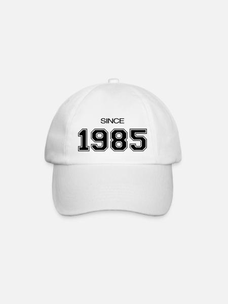 Cadeau d'anniversaire 1985 - Casquette classique - blanc/blanc