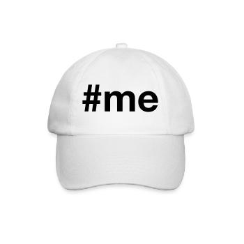 me Hashtag - Baseballkappe - Weiß/Weiß - Vorne