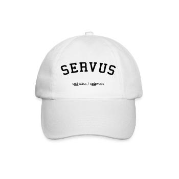 Servus Collegestyle - Baseballkappe - Weiß/Weiß - Vorne