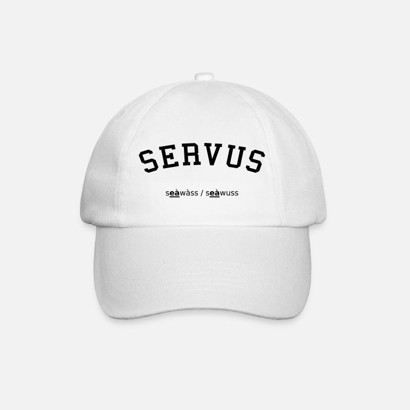 Servus Collegestyle - Baseballkappe - Weiß/Weiß