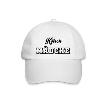 Kölsch Mädche - Baseballkappe - Weiß/Weiß - Vorne