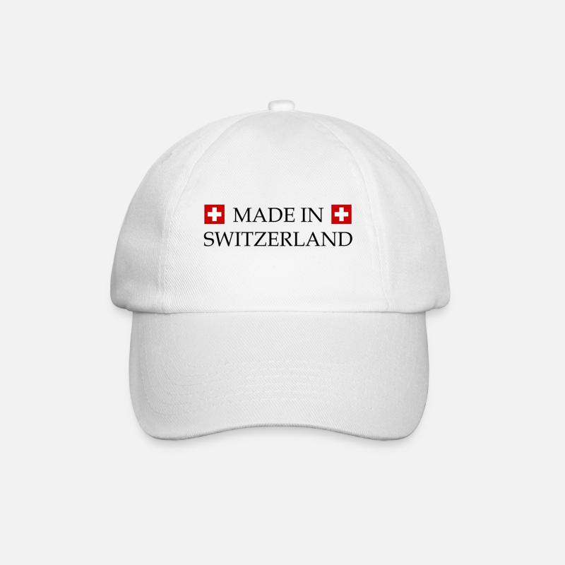 Made_in_Switzerland - Baseballkappe - Weiß/Weiß
