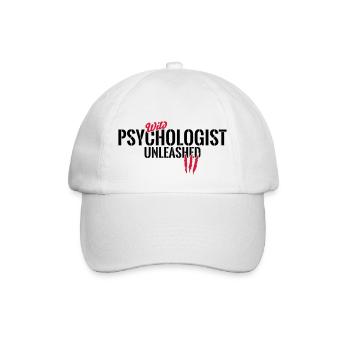 Wilder Psychologe entfesselt - Baseballkappe - Weiß/Weiß - Vorne