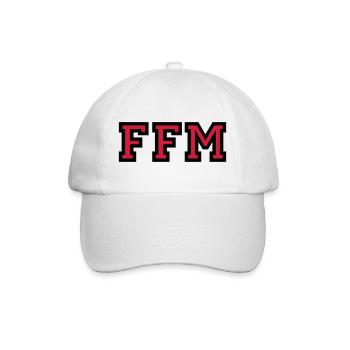 Frankfurt am Main FFM College Style - Baseballkappe - Weiß/Weiß - Vorne