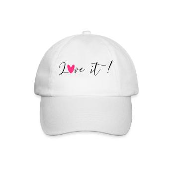 Love - Baseball Cap - white/white - Front