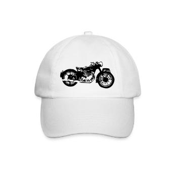 vieille moto2 - Casquette classique - blanc/blanc - Devant
