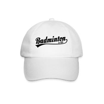 le badminton est la vie rétro - Casquette classique - blanc/blanc - Devant