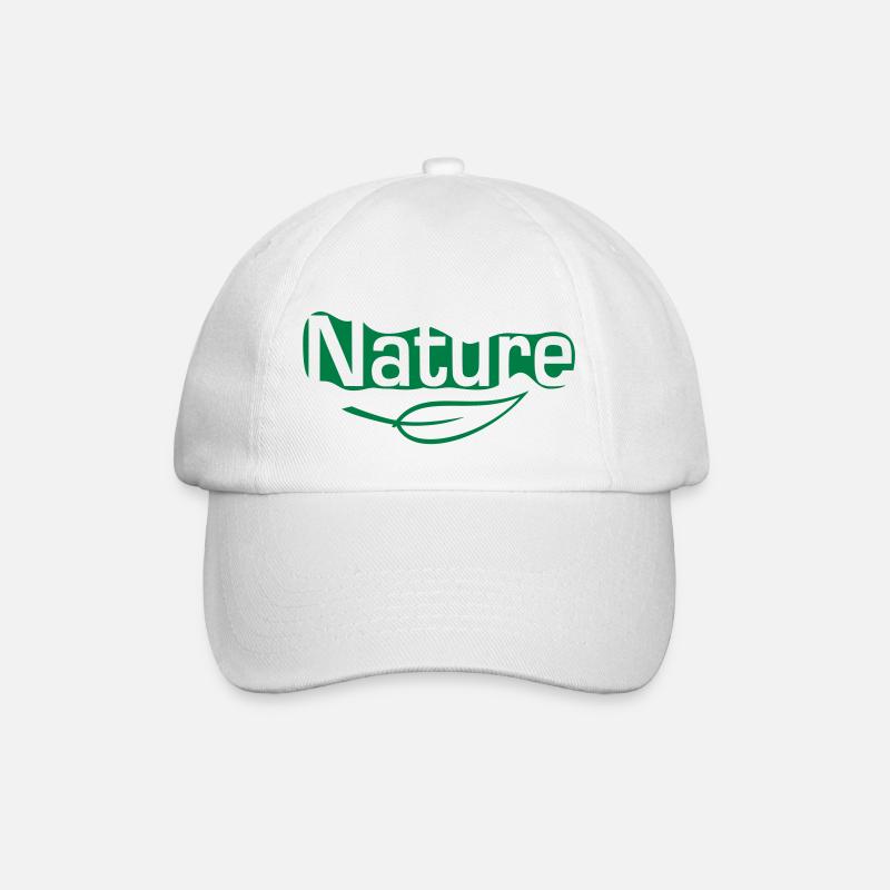 nature - Baseball Cap - white/white