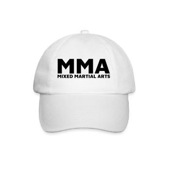 MMA - Baseballkappe - Weiß/Weiß - Vorne