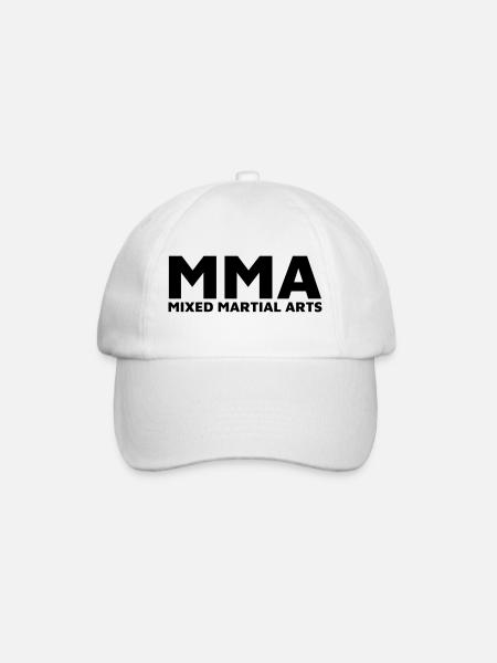 MMA - Baseballkappe - Weiß/Weiß