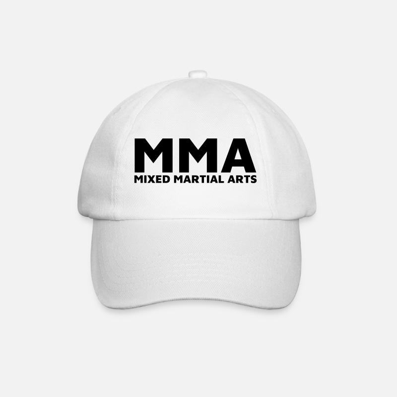 MMA - Baseballkappe - Weiß/Weiß