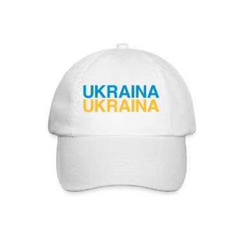 UKRAINA Drapeau ukrainien Drapeau de l’Ukraine - Casquette classique - blanc/blanc - Devant