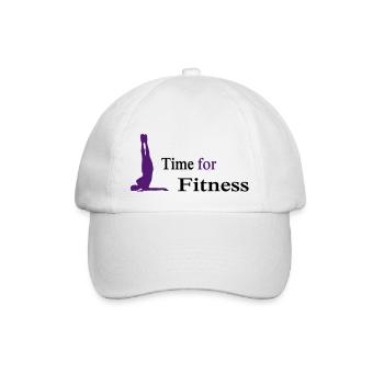 fitness - Baseball Cap - white/white - Front