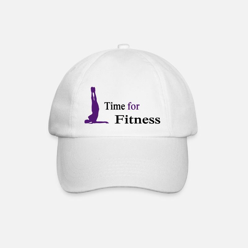 fitness - Baseball Cap - white/white