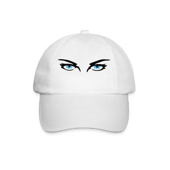 Augen - Eyes - Baseballkappe - Weiß/Weiß - Vorne