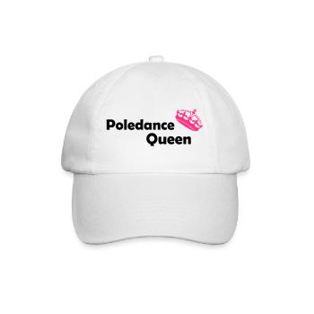 poledance pole fitness sexy polo dancer gift - Baseball Cap - white/white - Front