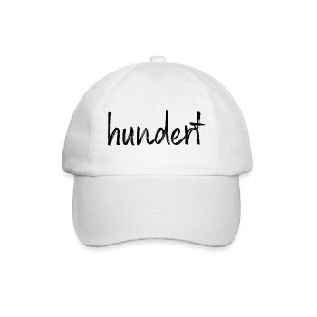 100 hundert Jubiläum Jahrestag Geburtstag Geschenk - Baseballkappe - Weiß/Weiß - Vorne
