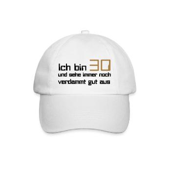 30 - Baseball Cap - white/white - Front