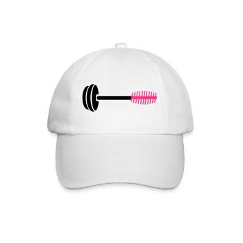 Icône de peigne rose néon - Casquette classique - blanc/blanc - Devant