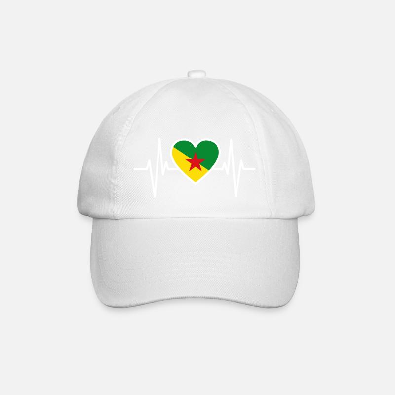 Guyane français-guyanais cadeau - Casquette classique - blanc/blanc