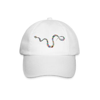 Colorful Snake - Colorful snake - Baseball Cap - white/white - Front
