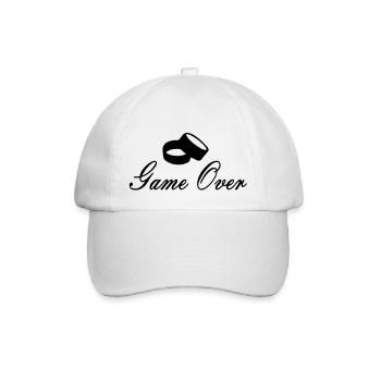game over - Baseballkappe - Weiß/Weiß - Vorne