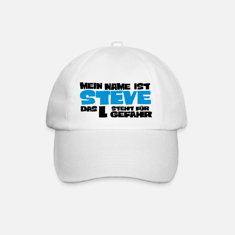 steve - Baseballkappe - Weiß/Weiß