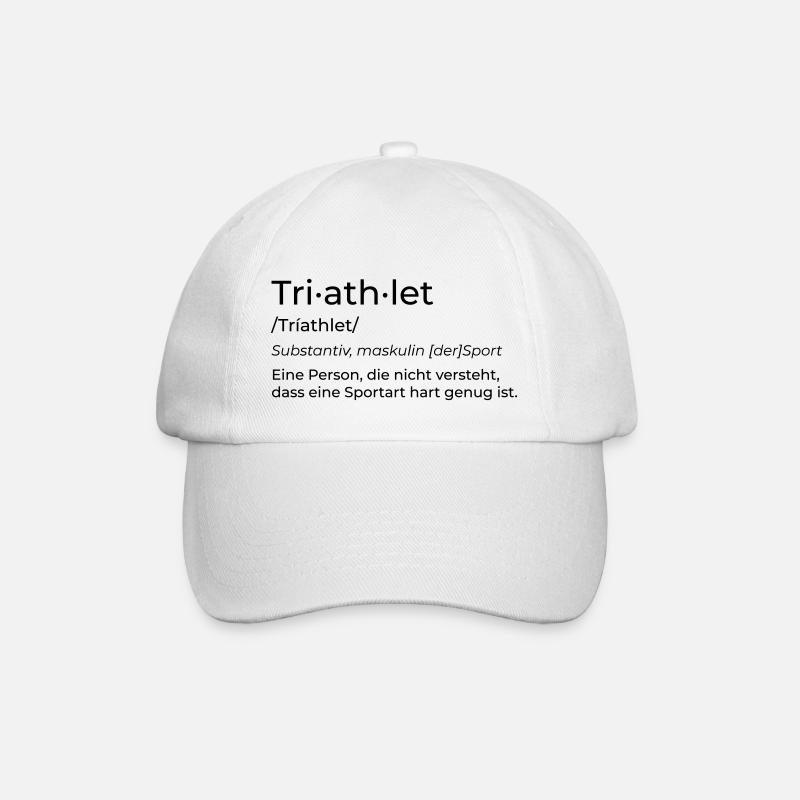 Triathlet - Baseballkappe - Weiß/Weiß