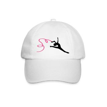 ribbon_gymnastic_silhouette-5 - Casquette classique - blanc/blanc - Devant