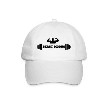 bodybuilder, bodybuilding, fitness, workout, beast - Baseball Cap - white/white - Front