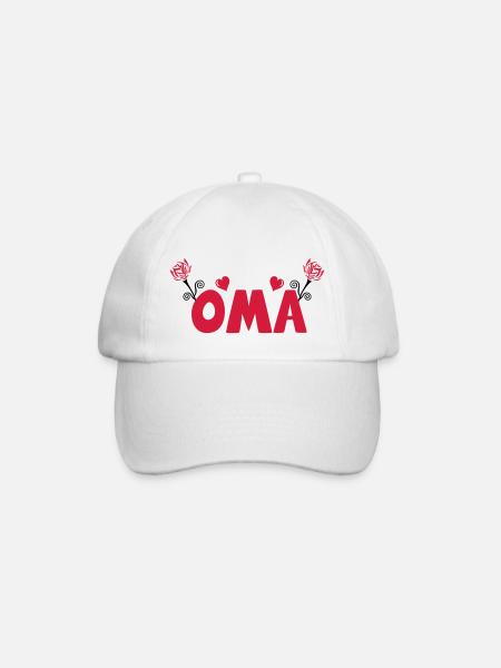 oma - Baseballkappe - Weiß/Weiß