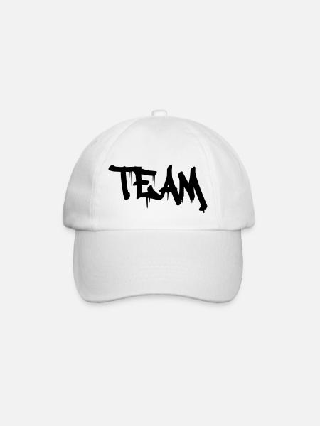 team - Baseballkappe - Weiß/Weiß