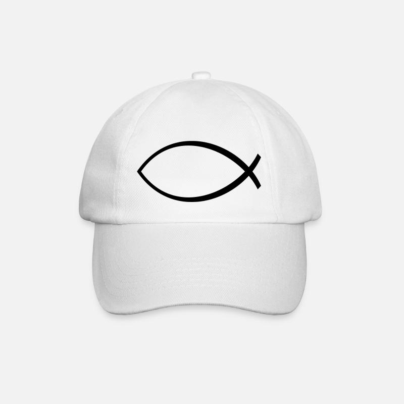 Ichthys Symbol - Casquette classique - blanc/blanc