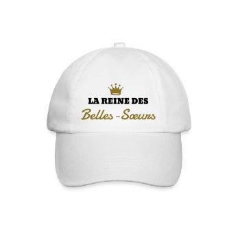 Belle Soeur / Sœur / Sœurette / Soeurette Famille - Casquette classique - blanc/blanc - Devant