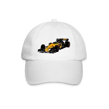 Racecar - Rennauto - Baseballkappe - Weiß/Weiß - Vorne