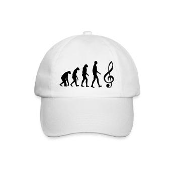 Musik / Musiker / Music / Musician - Baseballkappe - Weiß/Weiß - Vorne