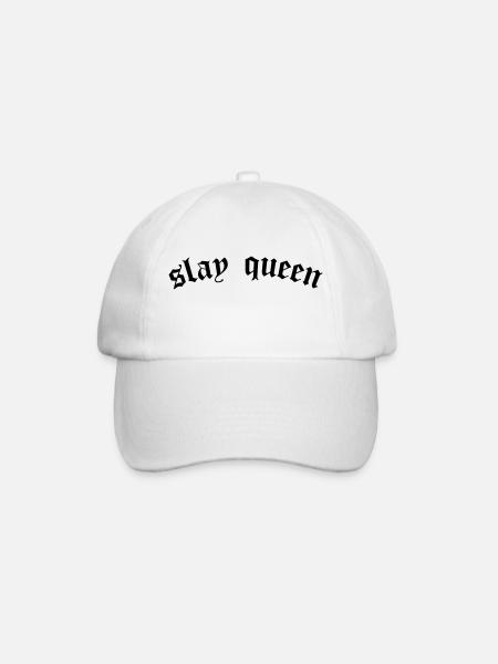 SLay queen - Baseball Cap - white/white