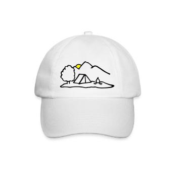 Camping, Nature Adventure - Casquette classique - blanc/blanc - Devant