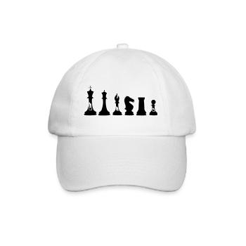 Schach - Baseballkappe - Weiß/Weiß - Vorne