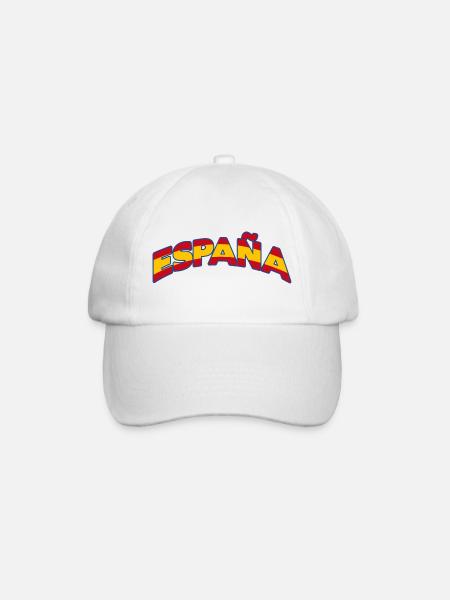 Spanien 1 - Baseballkappe - Weiß/Weiß