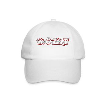 "Köln" Rot-Weiss [Graffiti Treat] - Baseballkappe - Weiß/Weiß - Vorne