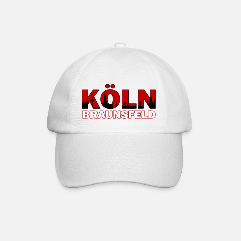 Braunsfeld - Köln - Baseballkappe - Weiß/Weiß