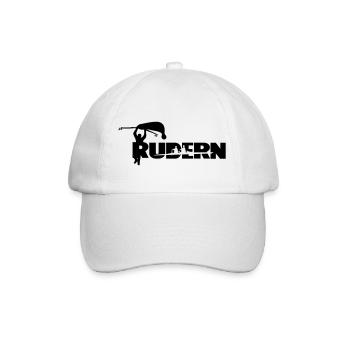 Rudern cooler Spruch personalisierbar - Baseballkappe - Weiß/Weiß - Vorne