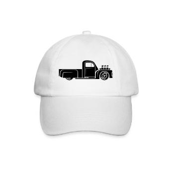 hot rod rockabilly smybol car cars car cars - Baseball Cap - white/white - Front